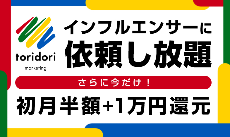 トリドリマーケティング -インフルエンサーに商品をPRしてもらおう-