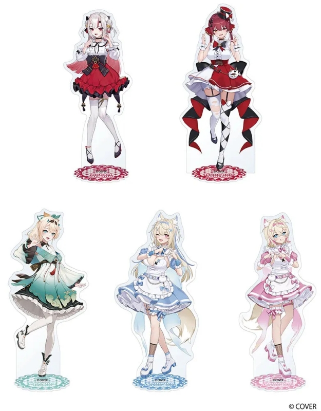 Vtuberのキャラクターグッズのアクリルスタンドの画像