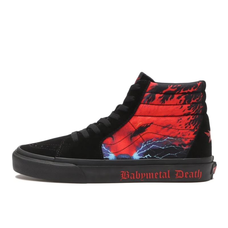 Babymetal DeathコラボのVans Sk8-Hiスニーカーの画像