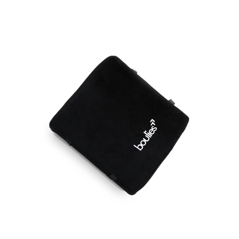 黒いBouliesロゴ入りクッション