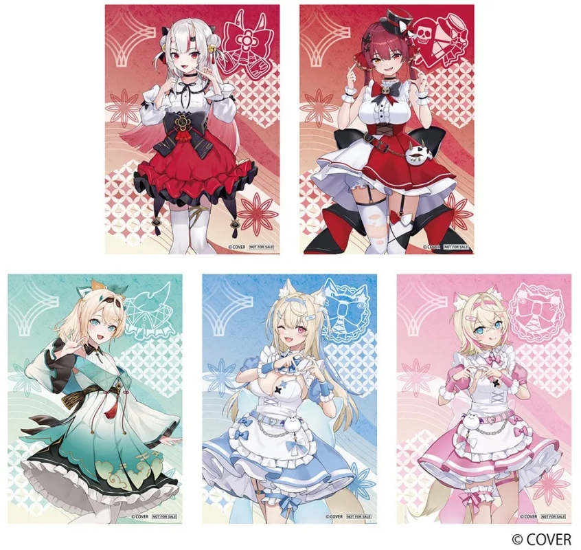 5人のアニメキャラクターが描かれたイラスト。