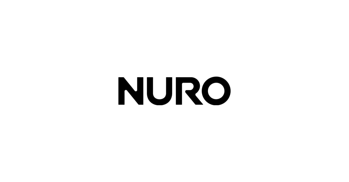 NUROのロゴ。黒い文字でNUROと書かれています。