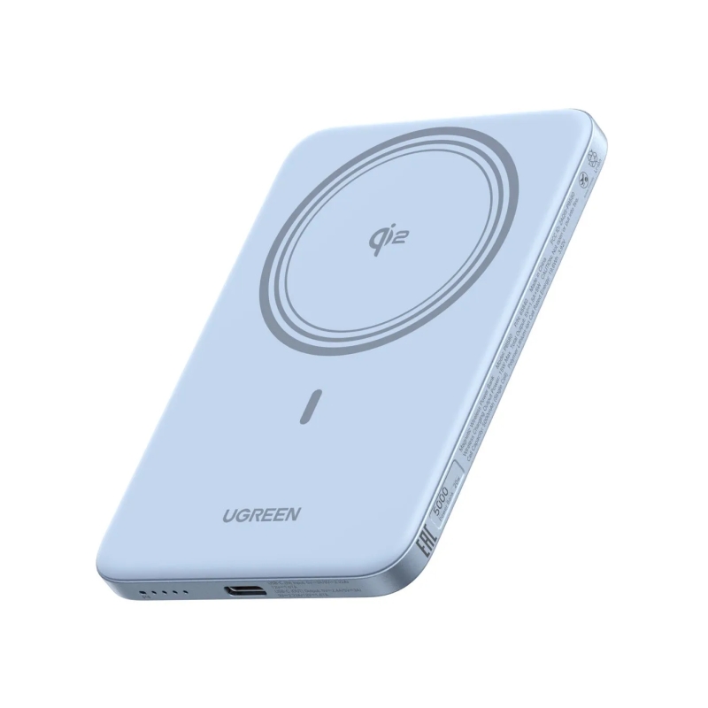 Ugreen製のワイヤレス充電対応モバイルバッテリーの画像です。